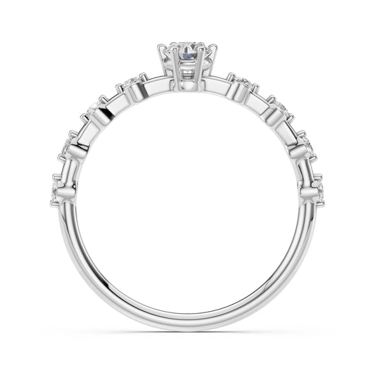 Solitaire Eternity Ring (Round), 0.2 ct — 101-10144(3.7)
