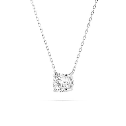 Solitaire Necklace (Round), 0.4 ct — 104-10040(4.7)