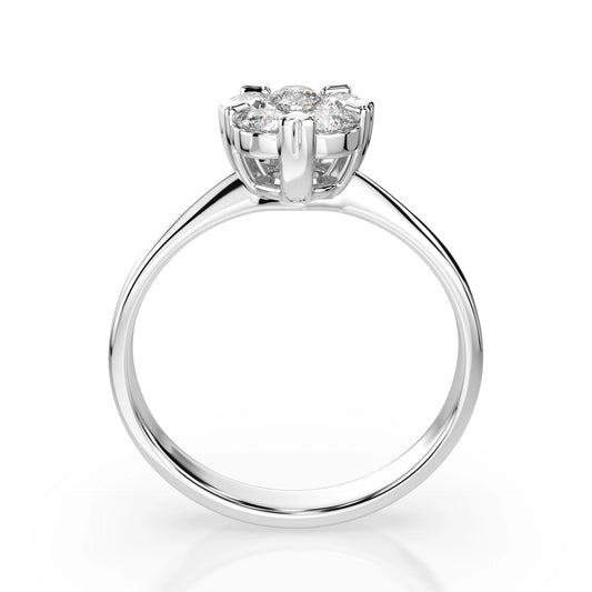 Illusion Ring (Round), 0.15 ct — 101-10015/1(3.4)