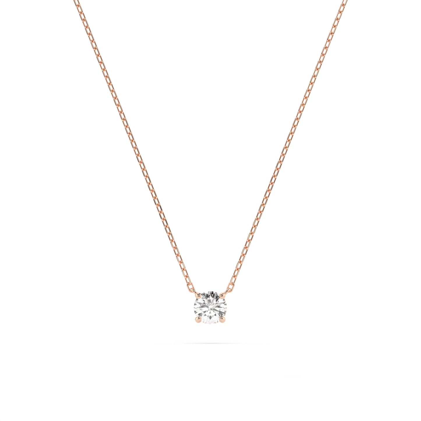 Solitaire Necklace (Round), 0.15 ct — 104-10040(3.4)