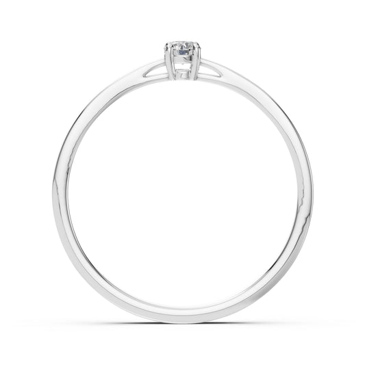Solitaire Ring (Round), 0.06 ct — 101-10012/1(2.5)