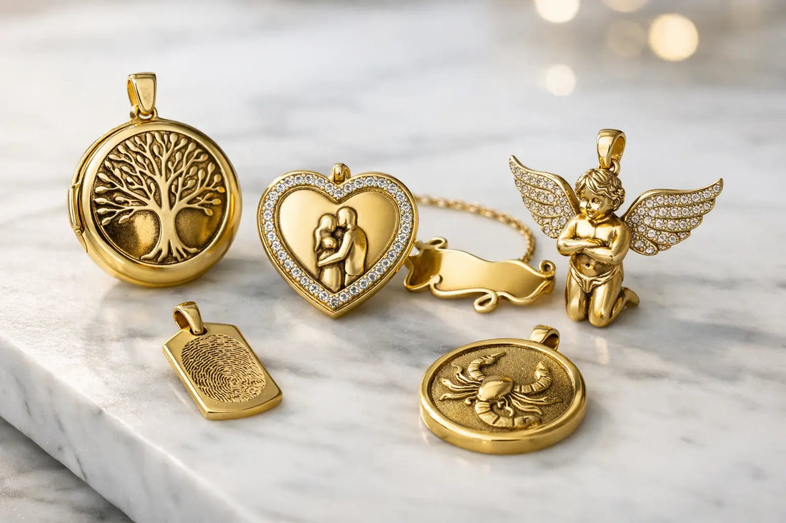 15 Custom Gold Pendant Ideas That Last