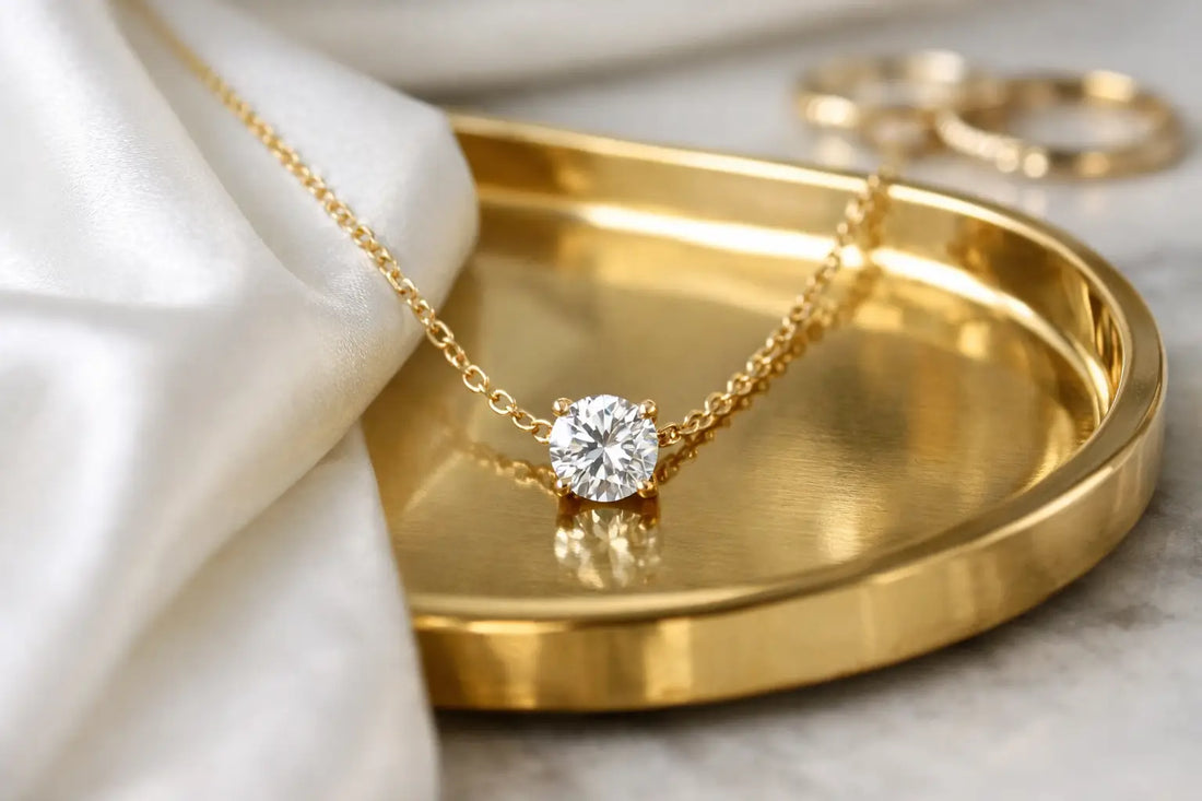 Lab Diamond Necklace: Worth It in Solid Gold?