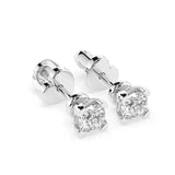 Solitaire Butterfly Earring (Round), 0.6 ct — 102-10089/2(4.2)