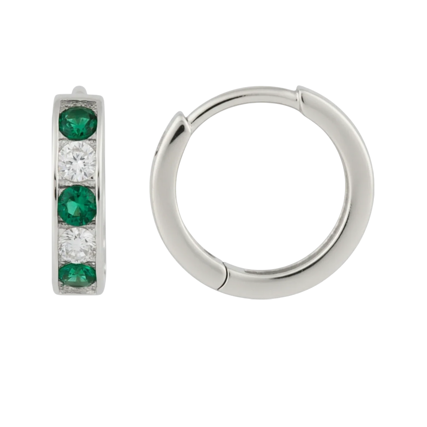 9ct Gold Huggie Hoop Earrings in Solid 9ct & 14ct Gold | Qutahia Jewellery