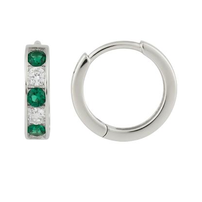 9ct Gold Huggie Hoop Earrings in Solid 9ct & 14ct Gold | Qutahia Jewellery