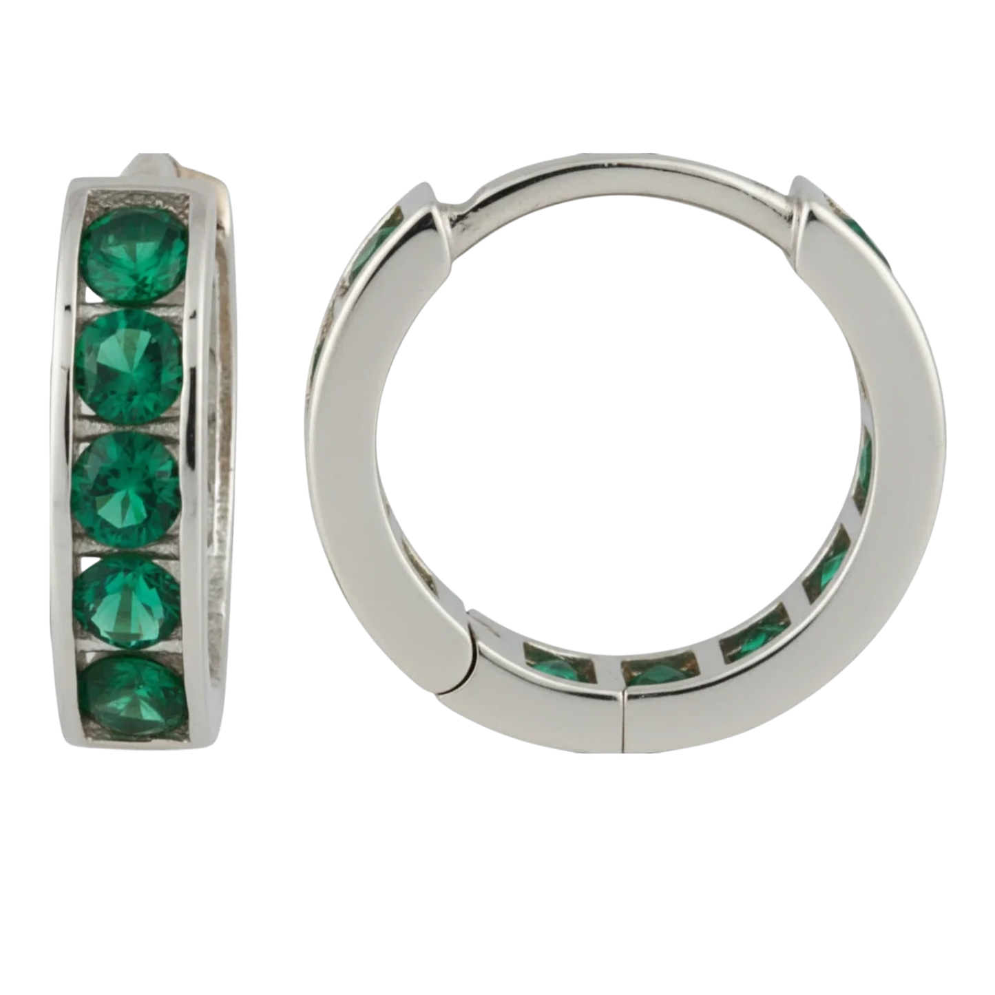 9ct Gold Huggie Hoop Earrings in Solid 9ct & 14ct Gold | Qutahia Jewellery