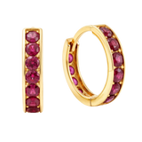 9ct Gold Huggie Hoop Earrings in Solid 9ct & 14ct Gold | Qutahia Jewellery