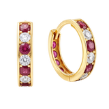 9ct Gold Huggie Hoop Earrings in Solid 9ct & 14ct Gold | Qutahia Jewellery