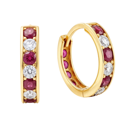 9ct Gold Huggie Hoop Earrings in Solid 9ct & 14ct Gold | Qutahia Jewellery