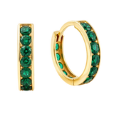 9ct Gold Huggie Hoop Earrings in Solid 9ct & 14ct Gold | Qutahia Jewellery