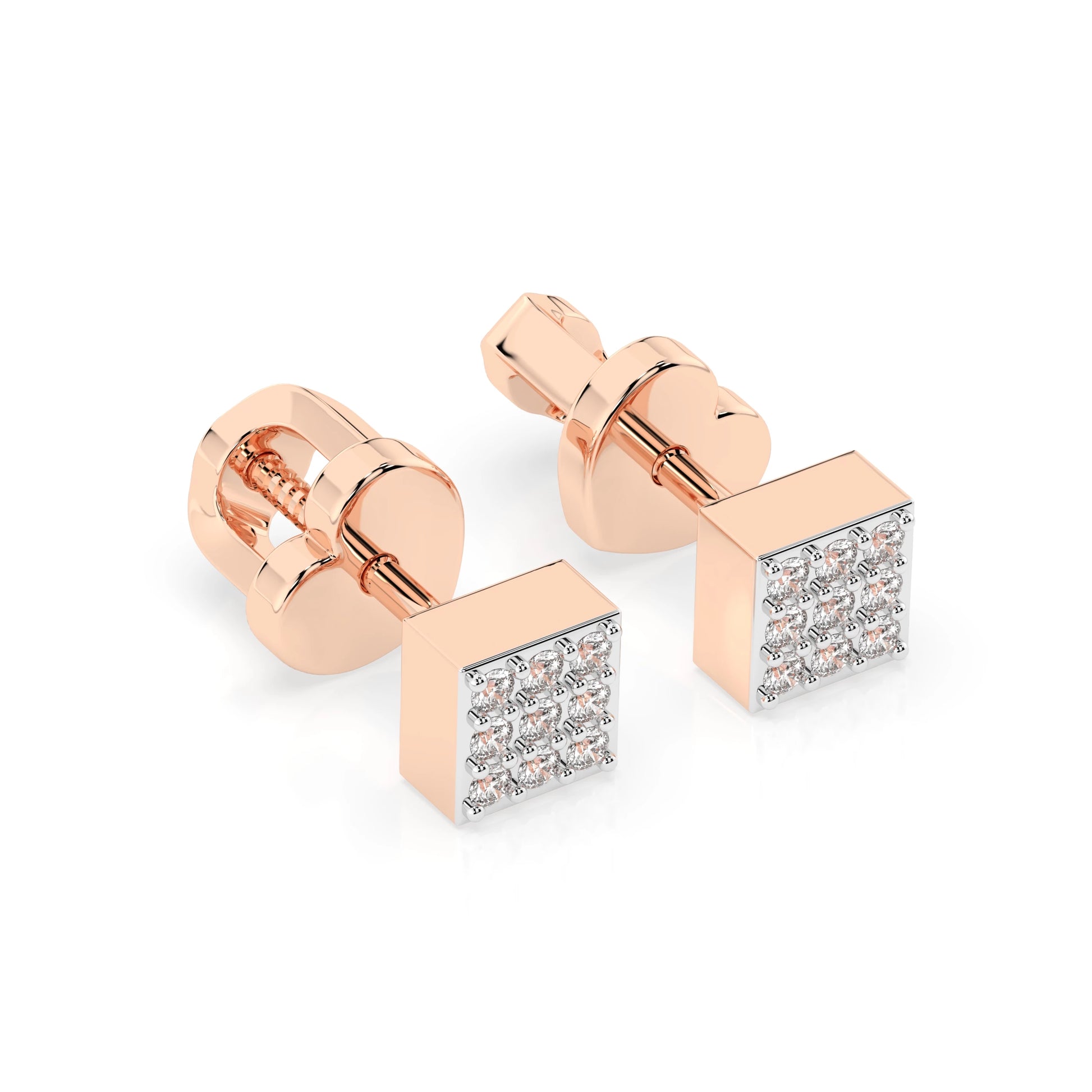 Illusion Earring (Round), 0.11 ct — 102-10063