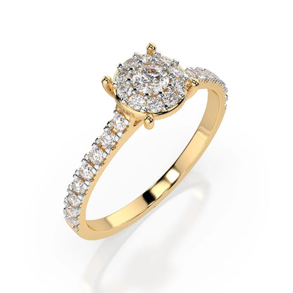 Solitaire Eternity Ring (Round), 0.1 ct — 101-10017(3.0)