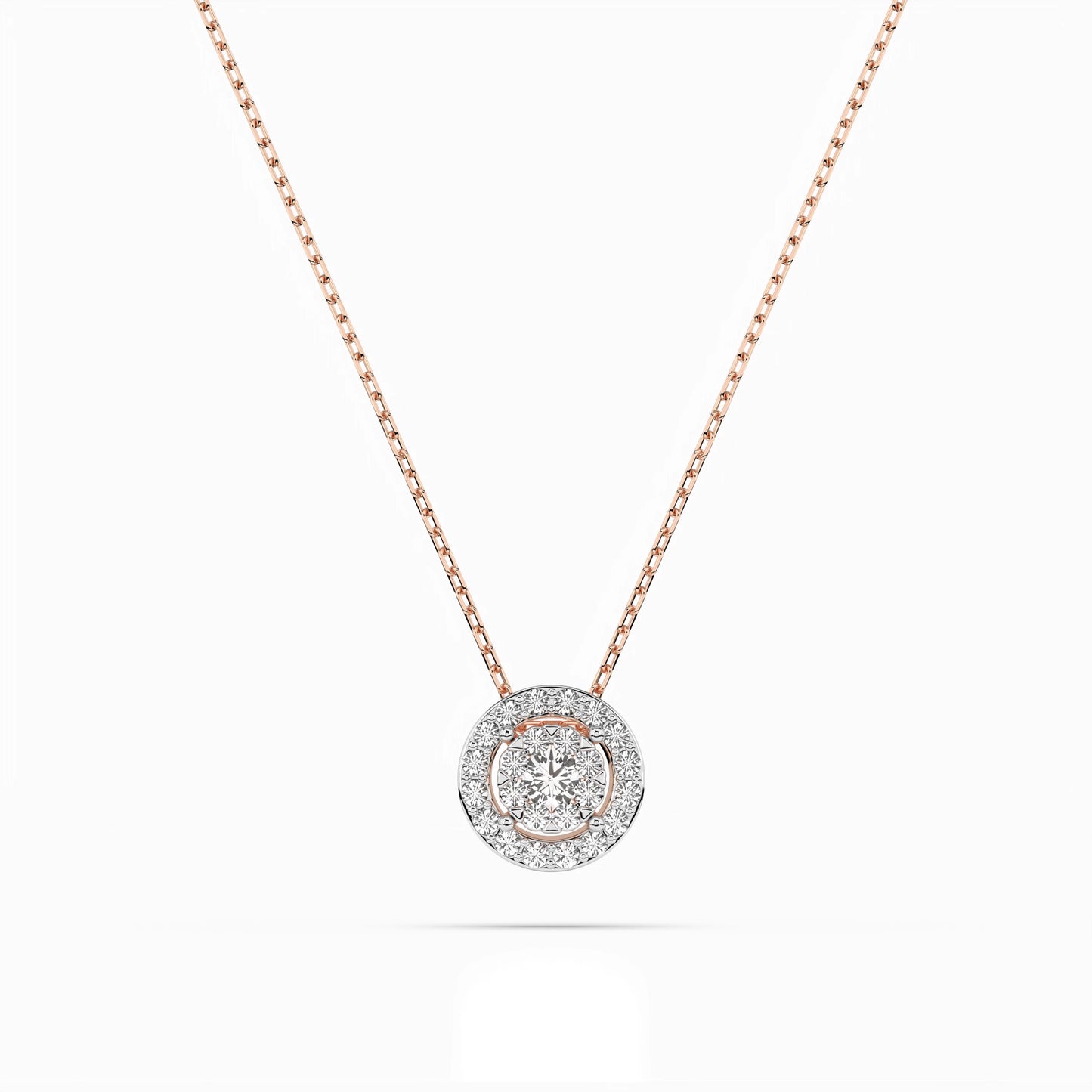 Illusion Necklace (Round), 0.06 ct — 104-10002(2.5)