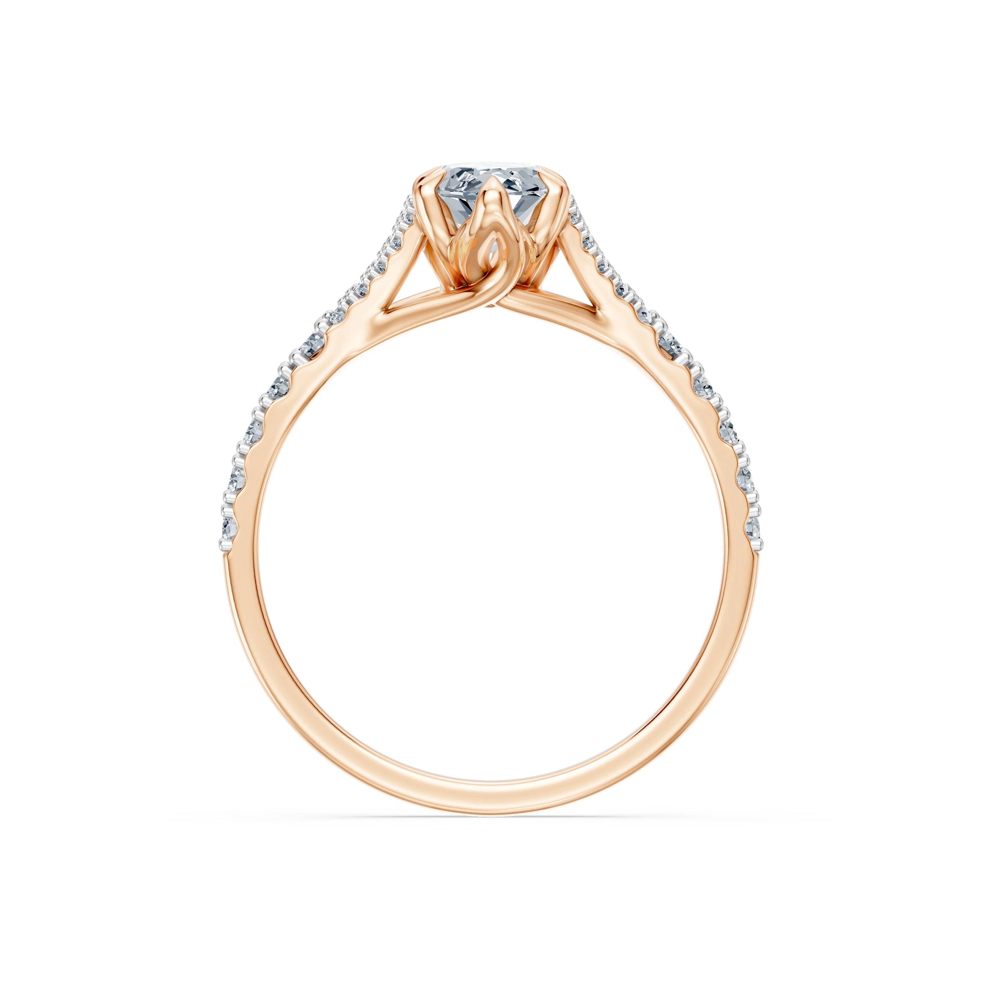 Marquise Lab Grown Diamond Micro Pave Eternity Ring 1.0ct by Qutahia Jewellery