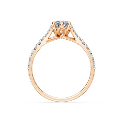 Marquise Lab Grown Diamond Micro Pave Eternity Ring 1.0ct by Qutahia Jewellery