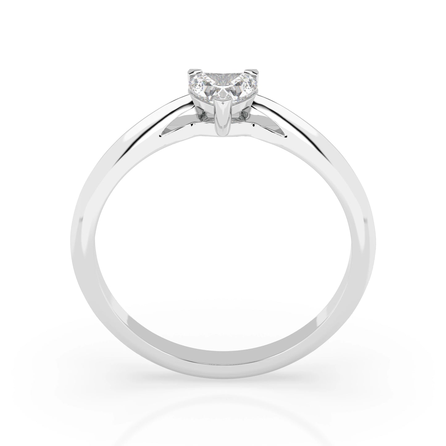 Solitaire Ring (Heart), 0.3 ct — 101-10190(0.30)HRT