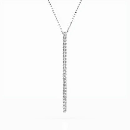 Minimalism Necklace (Round), 0.14 ct — 104-10050