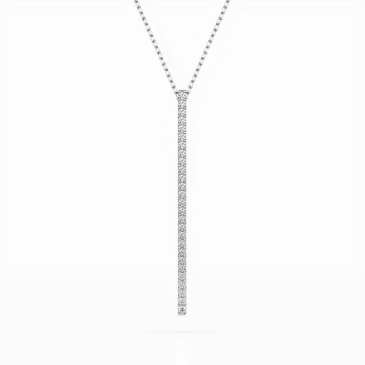 Minimalism Necklace (Round), 0.14 ct — 104-10050