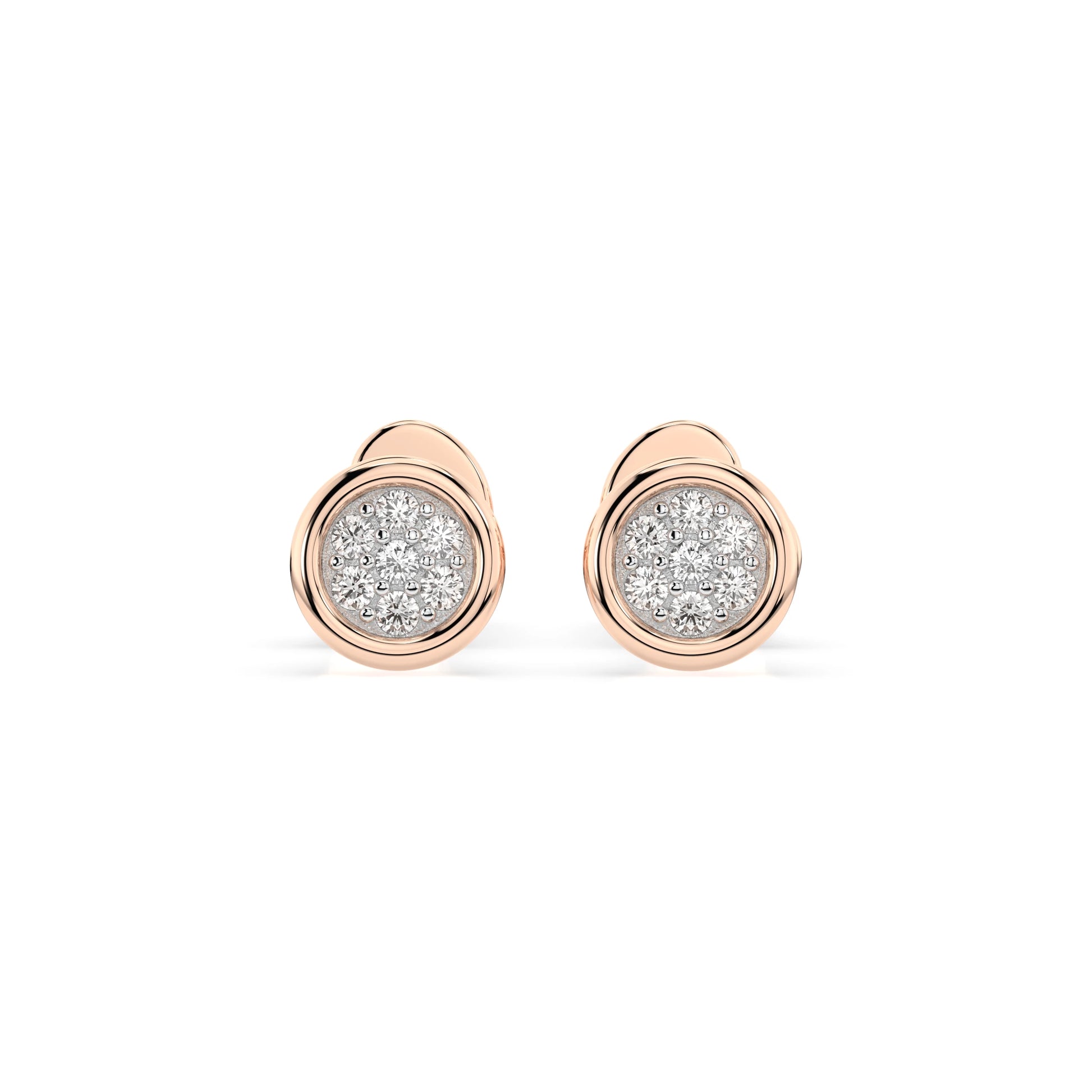 Illusion Earring (Round), 0.08 ct — 102-10068