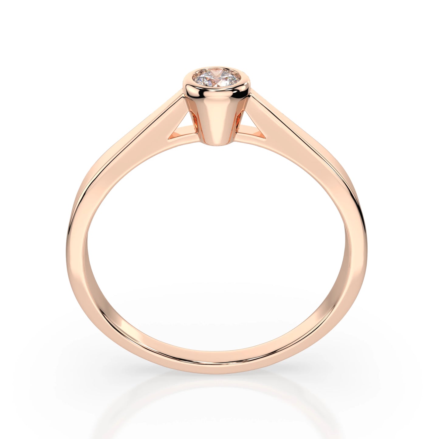 Solitaire Ring (Round), 0.15 ct — 101-10010(3.4)