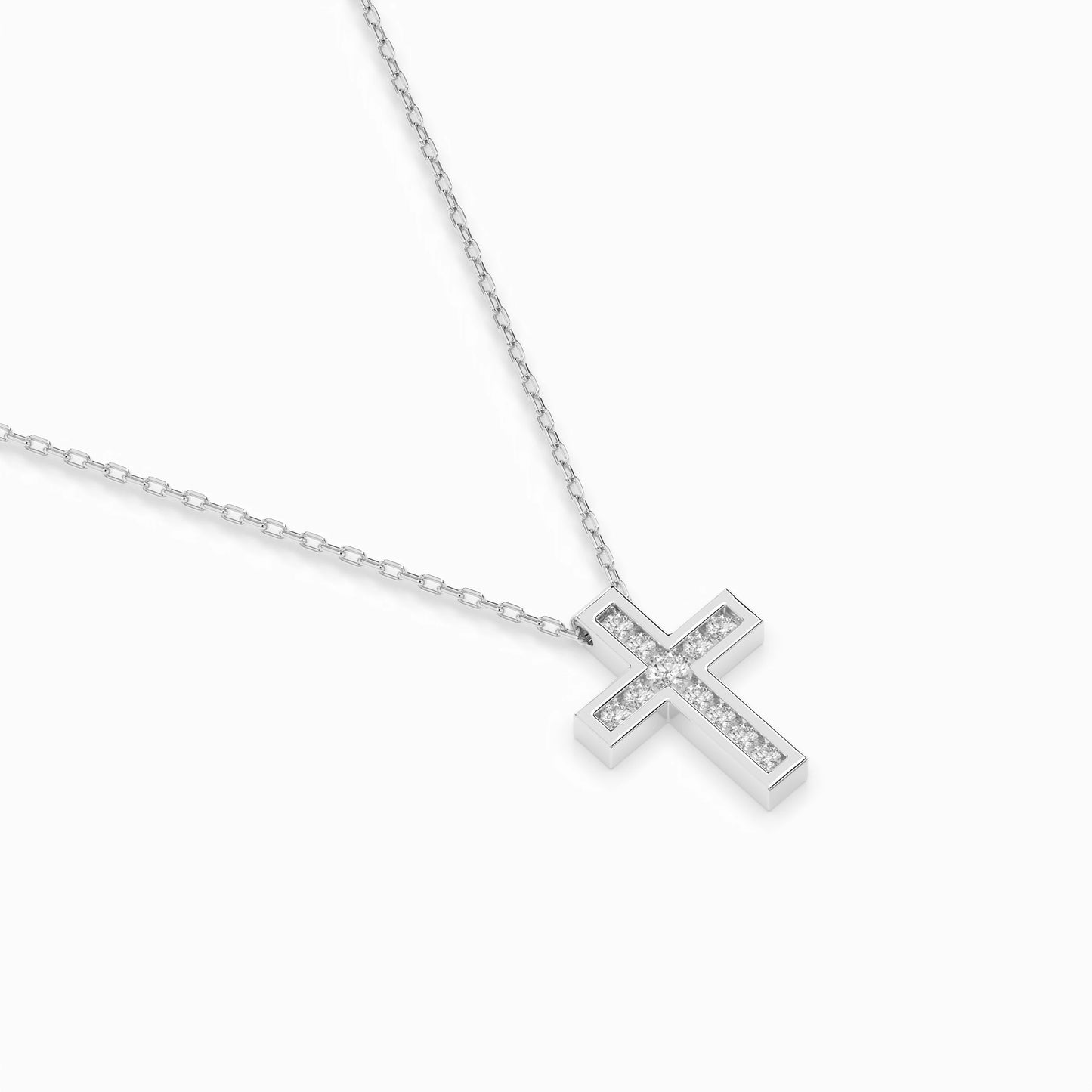 Minimalism Necklace (Round), 0.03 ct — 104-10008