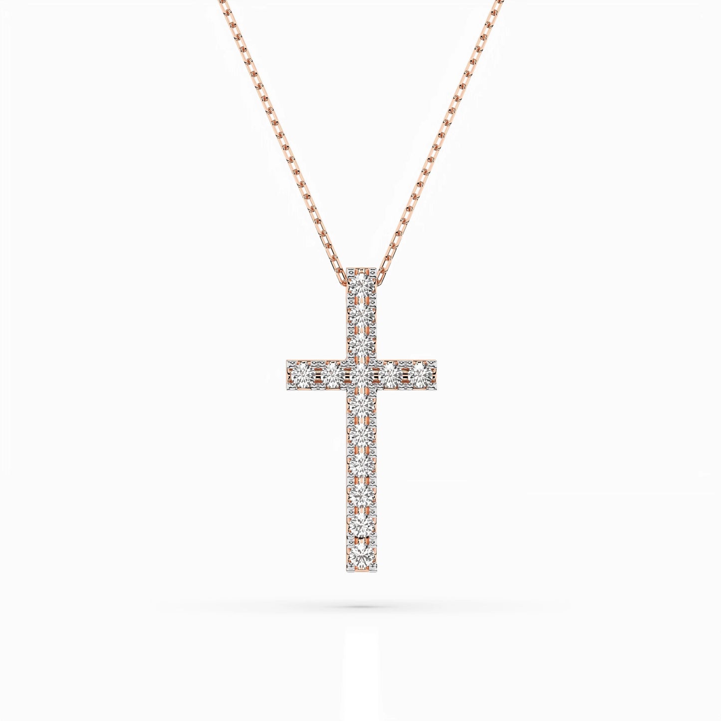 Minimalism Necklace (Round), 0.2 ct — 104-10025