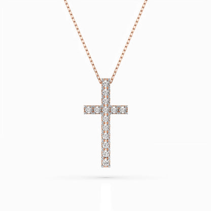Minimalism Necklace (Round), 0.2 ct — 104-10025