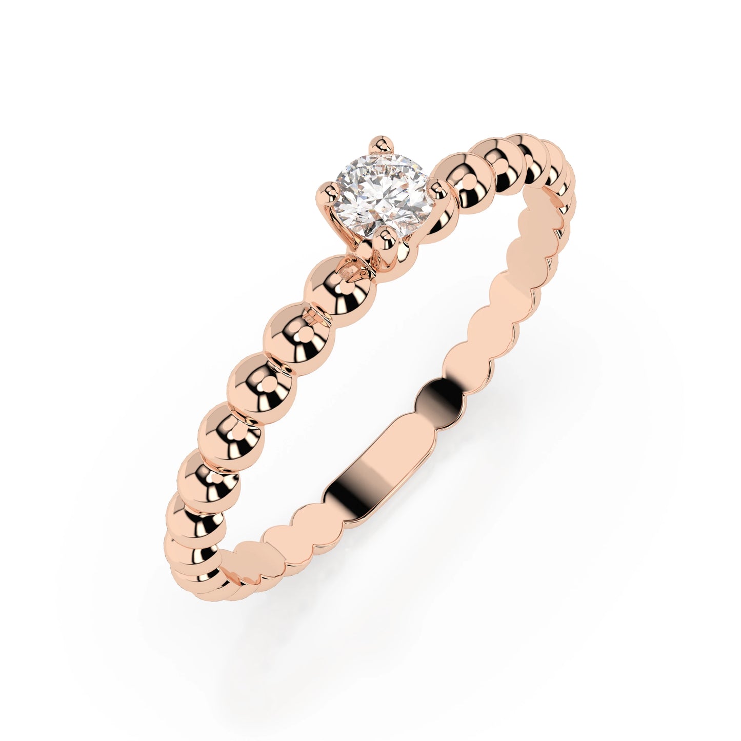 Solitaire Ring (Round), 0.06 ct — 101-10039(2.5)