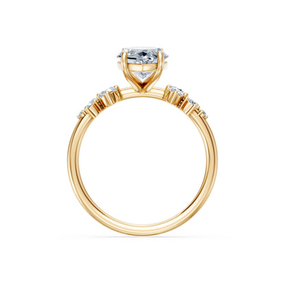 Marquise Lab Grown Diamond Classic Pave Eternity Ring 2.0ct by Qutahia Jewellery