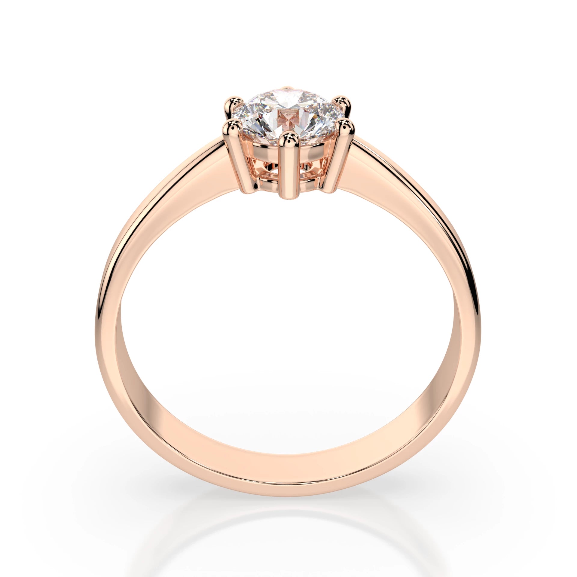 Solitaire Ring (Round), 0.4 ct — 101-10151(4.7)