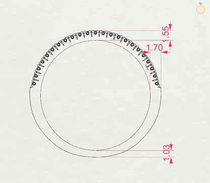 Eternity Ring (Round), 0.18 ct — 101-10300