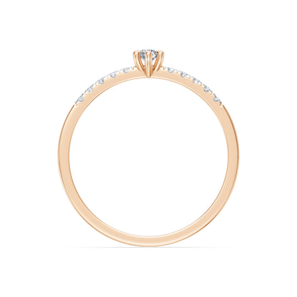 Solitaire Eternity Ring, 0.07 ct — 101-10126/4(2.6)
