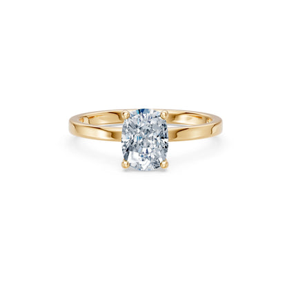Cushion Lab Grown Diamond Solitaire Engagement Ring 1.5ct by Qutahia Jewellery