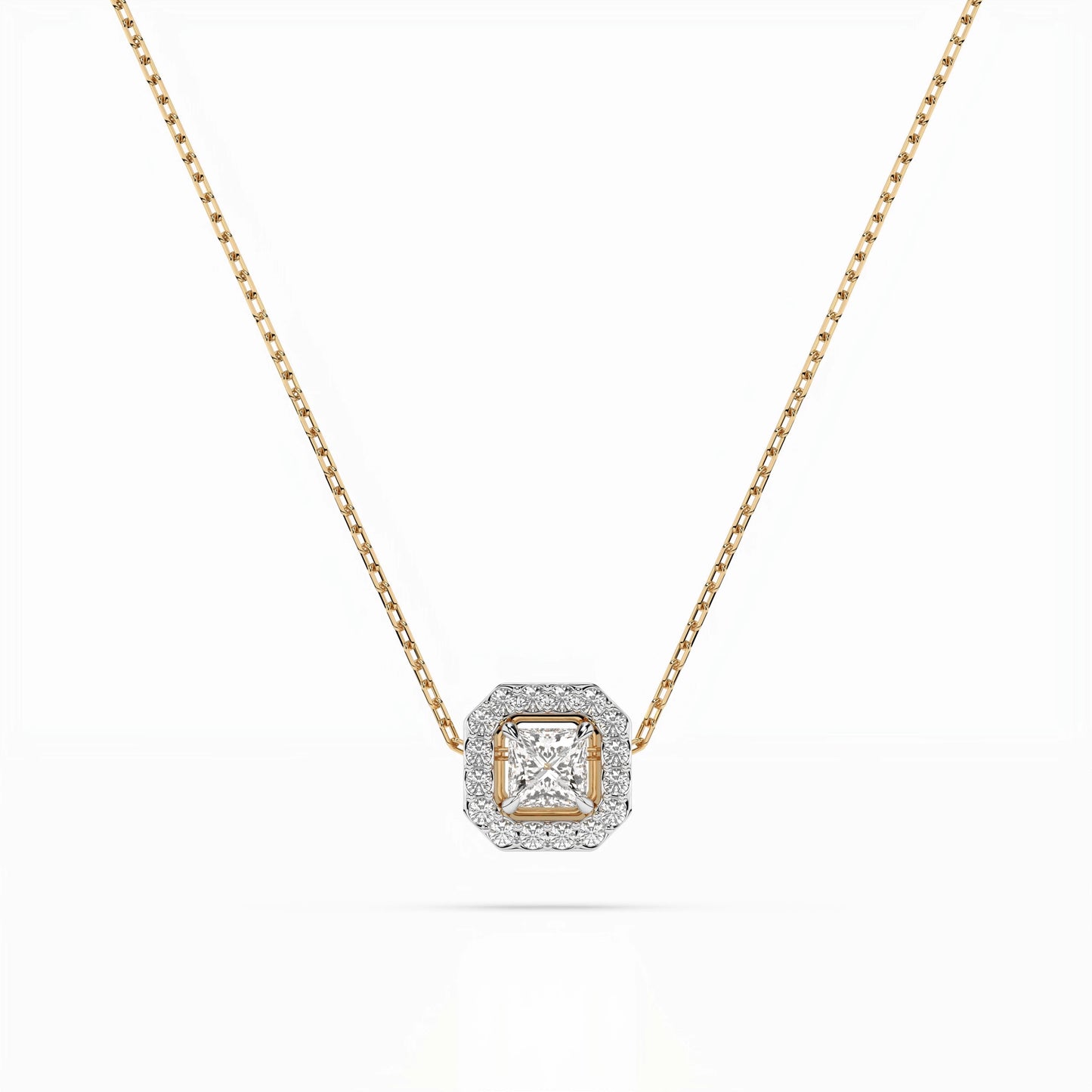 Solitaire Eternity Necklace (Princess), 0.17 ct — 104-10045(3.0)PR