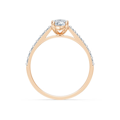 Marquise Lab Grown Diamond Slim Pave Eternity Ring 1.0ct by Qutahia Jewellery