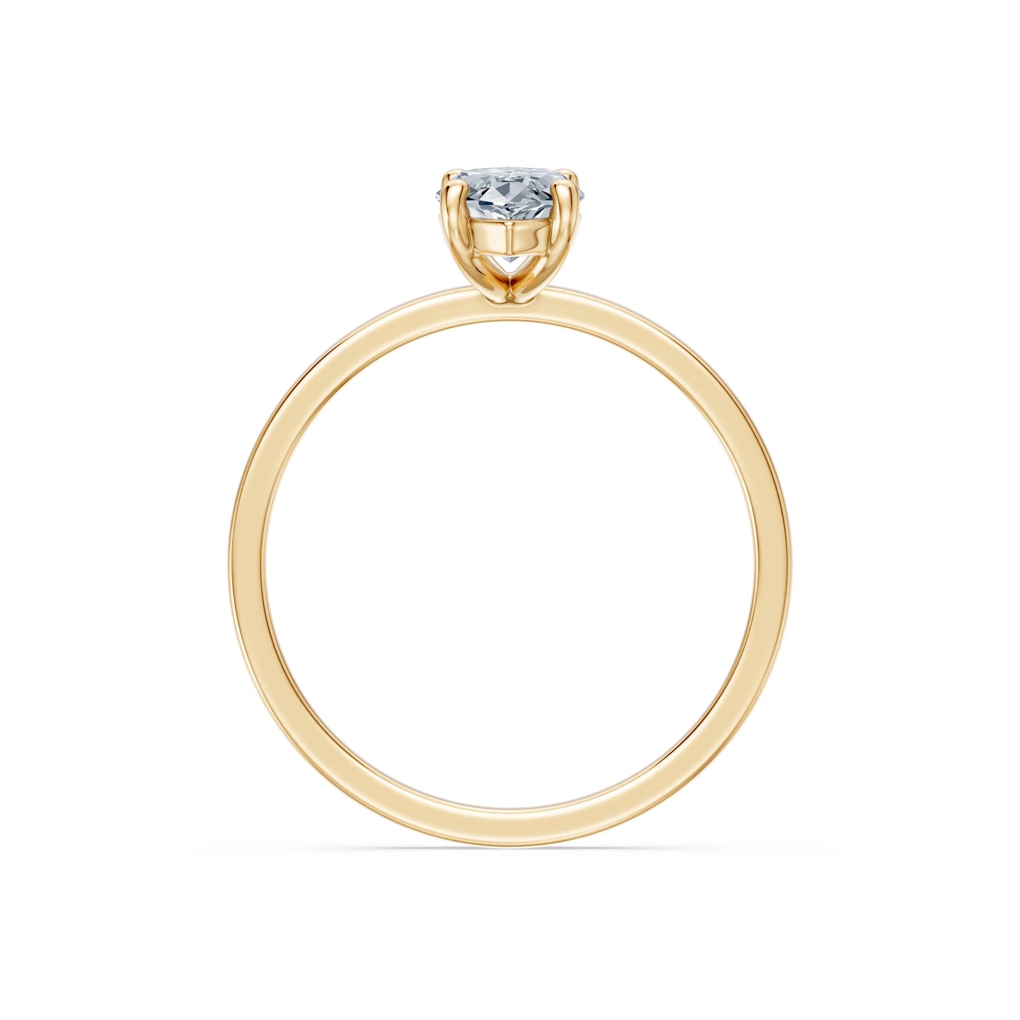 Marquise Lab Grown Diamond Solitaire Engagement Ring 1.0ct by Qutahia Jewellery