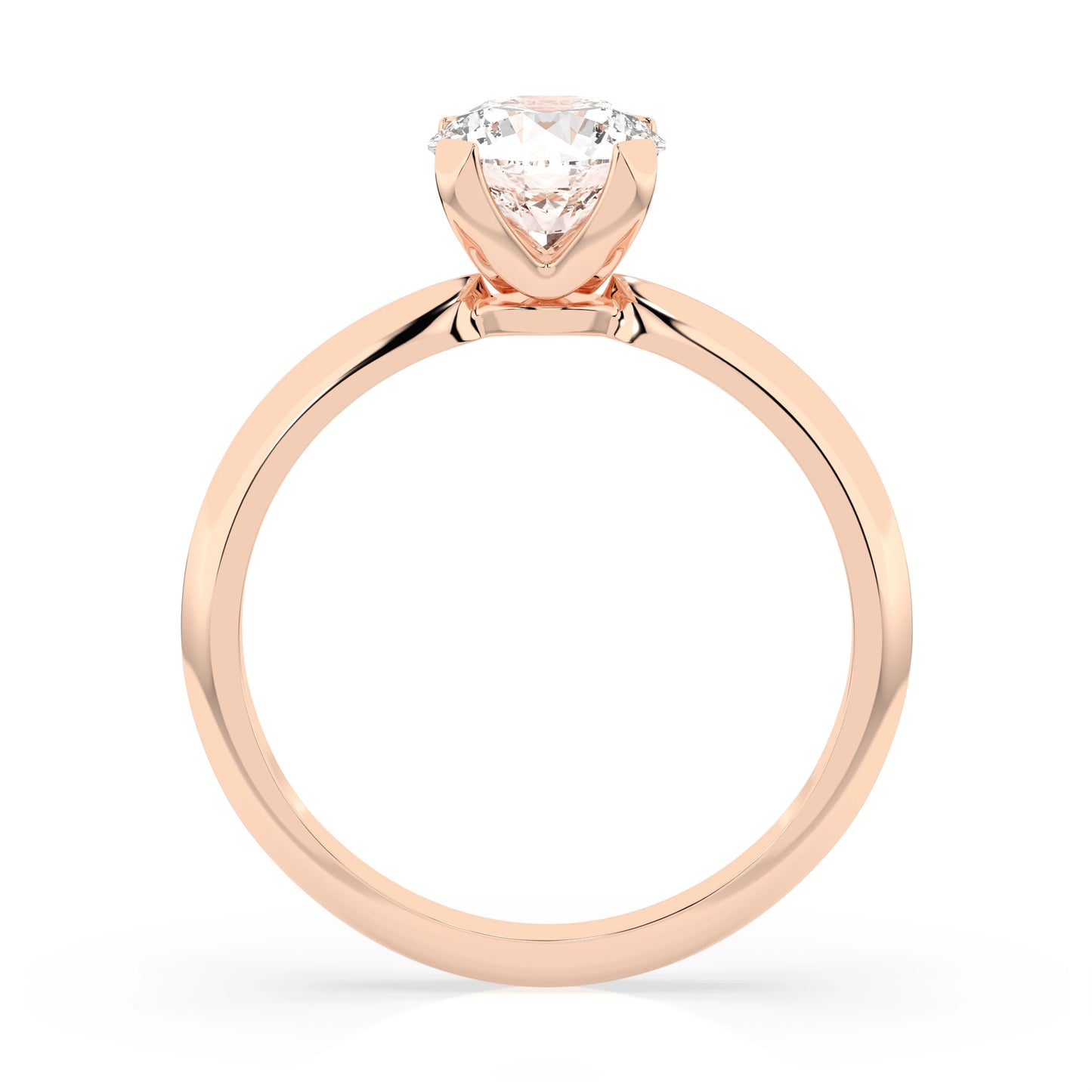 Solitaire Ring (Round), 1.0 ct — 101-10089(6.5)