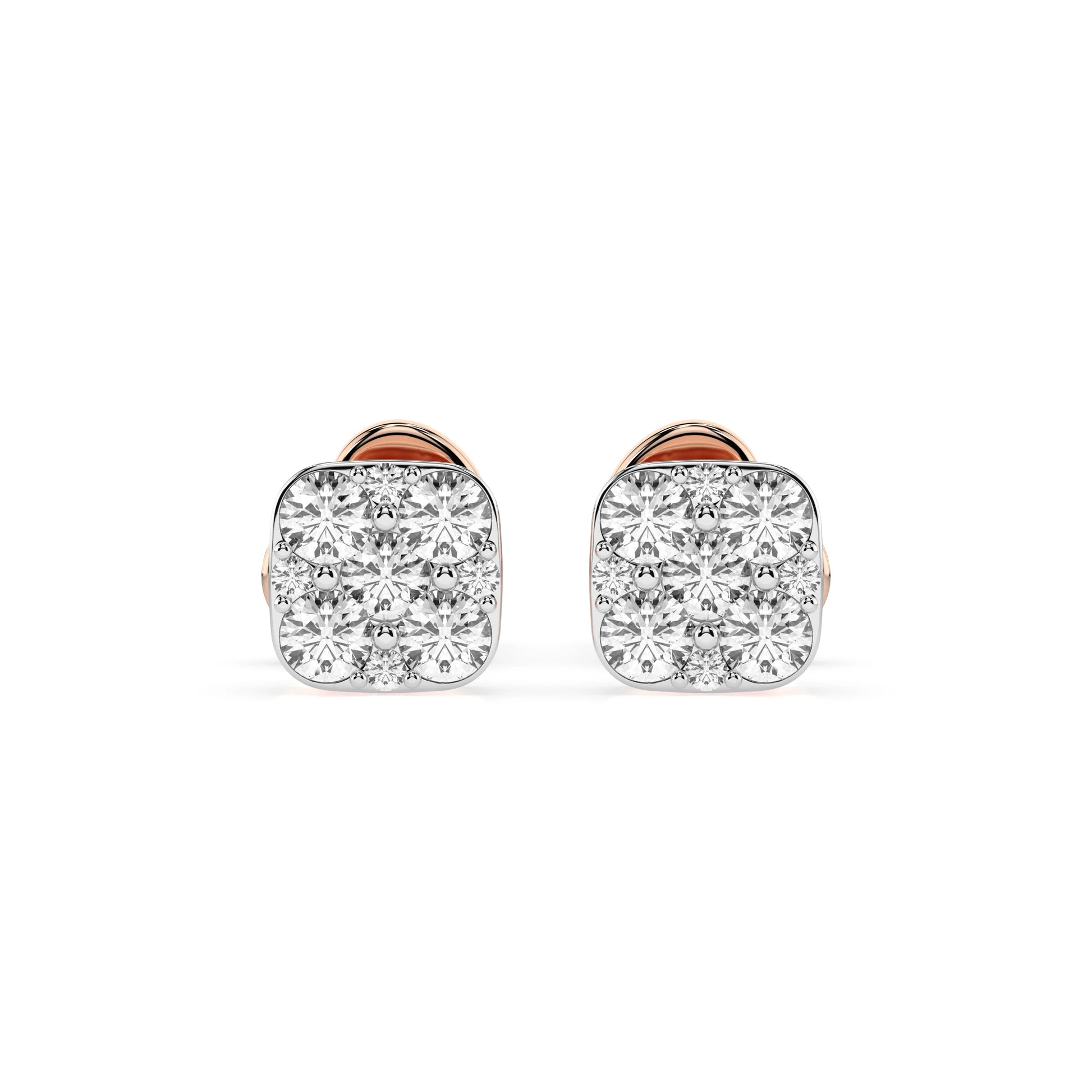 Illusion Earring (Round), 0.06 ct — 102-10107