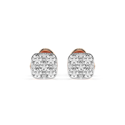 Illusion Earring (Round), 0.06 ct — 102-10107