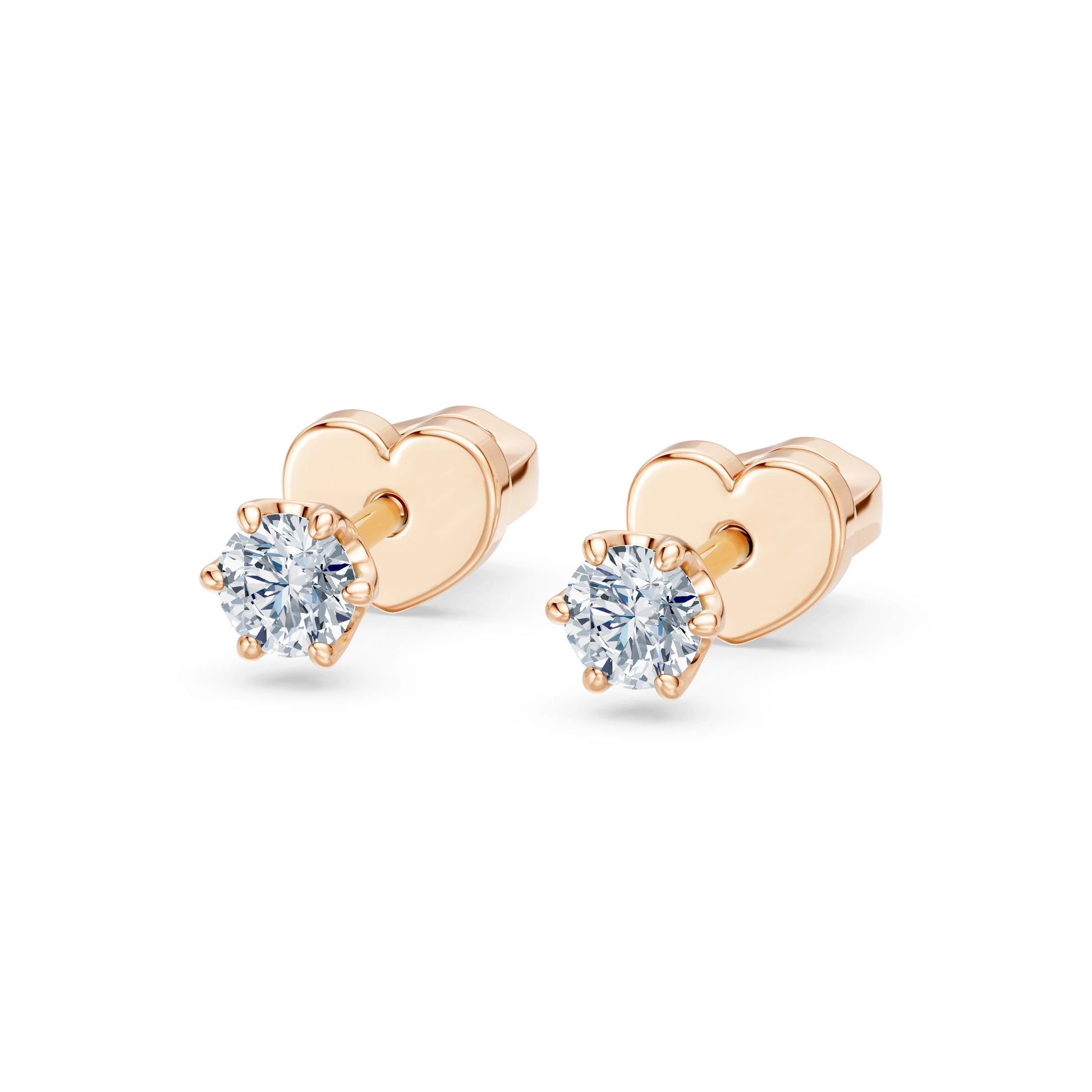 Solitaire Butterfly Earring, 0.3 ct — 102-10040/1(3.4)
