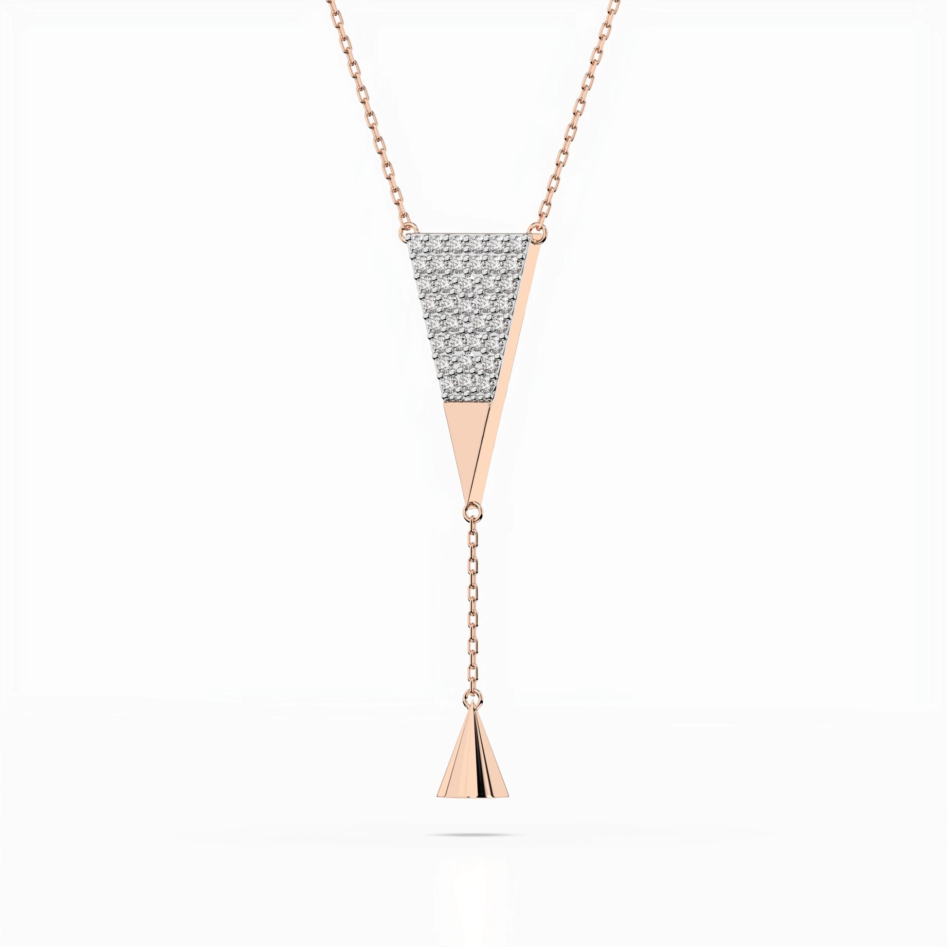 Minimalism Necklace (Round), 0.22 ct — 104-10018