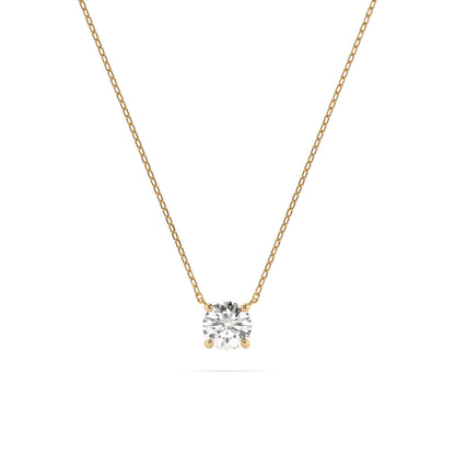 Solitaire Necklace (Round), 0.5 ct — 104-10040(5.1)