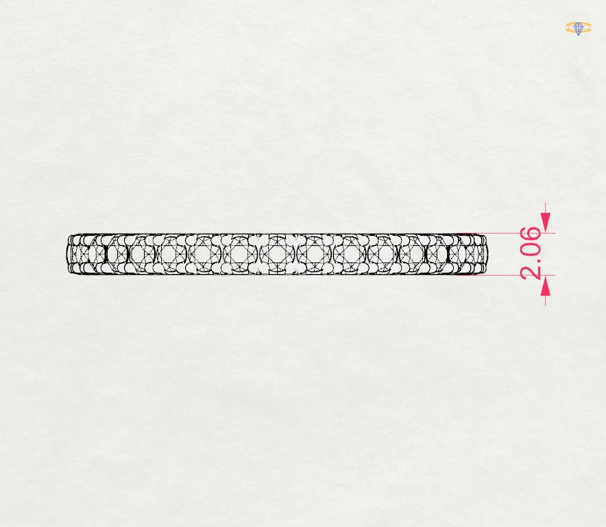 Eternity Ring (Round), 0.34 ct — 101-10044/1