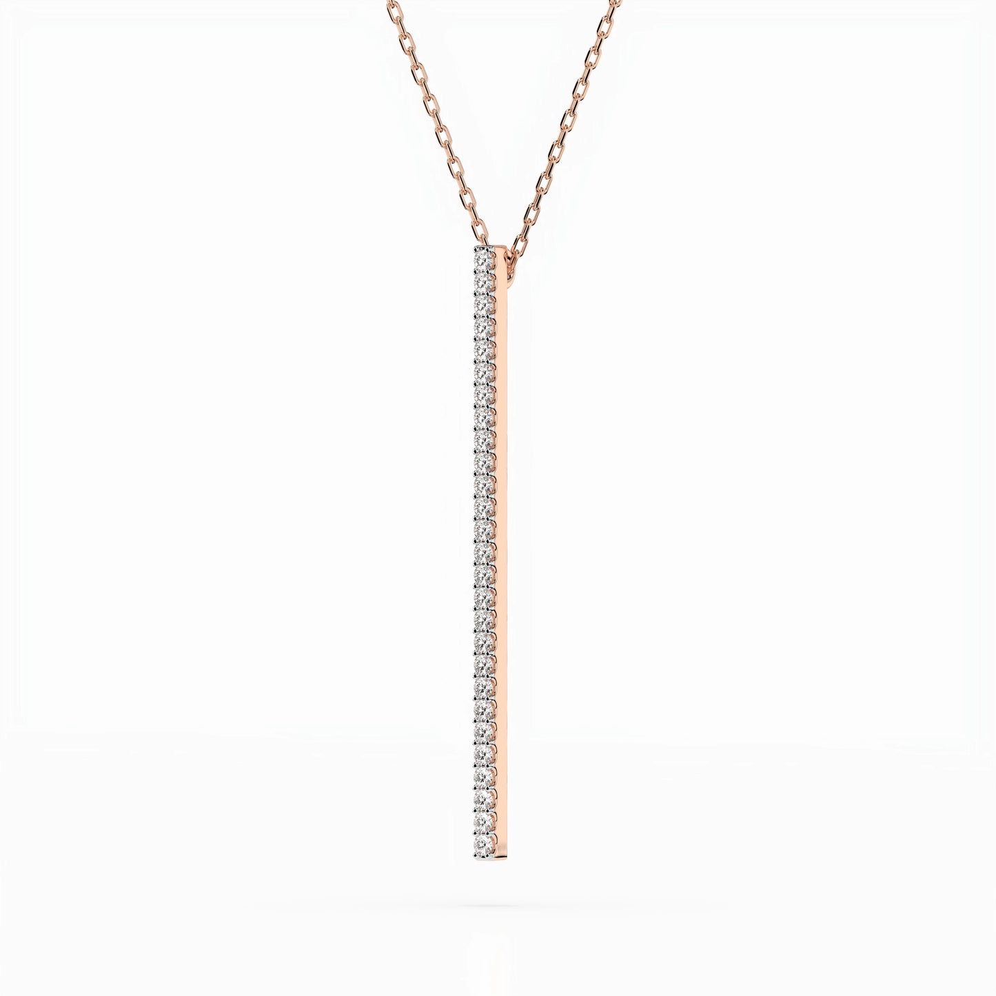 Minimalism Necklace (Round), 0.14 ct — 104-10050
