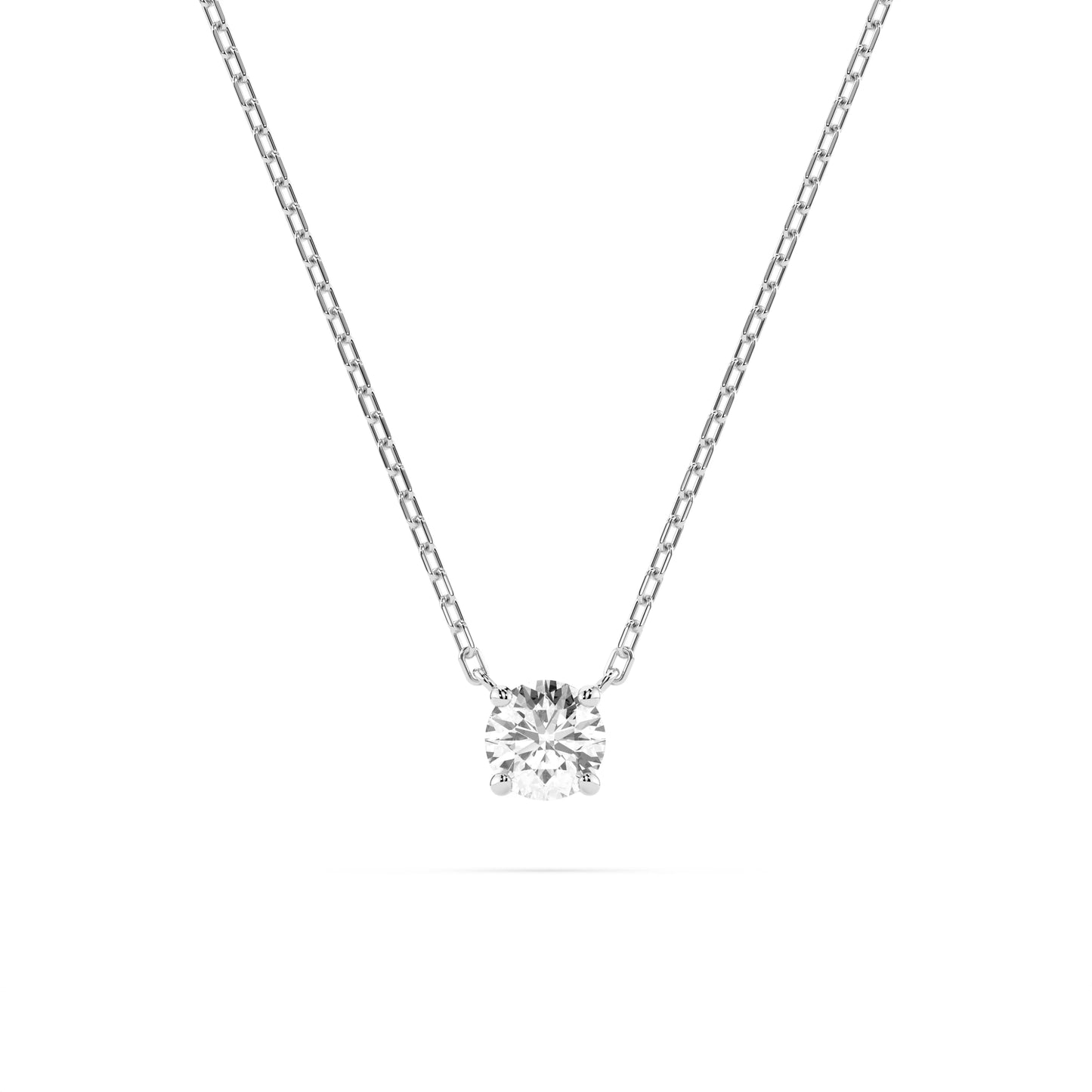 Solitaire Necklace (Round), 0.2 ct — 104-10040(3.7)