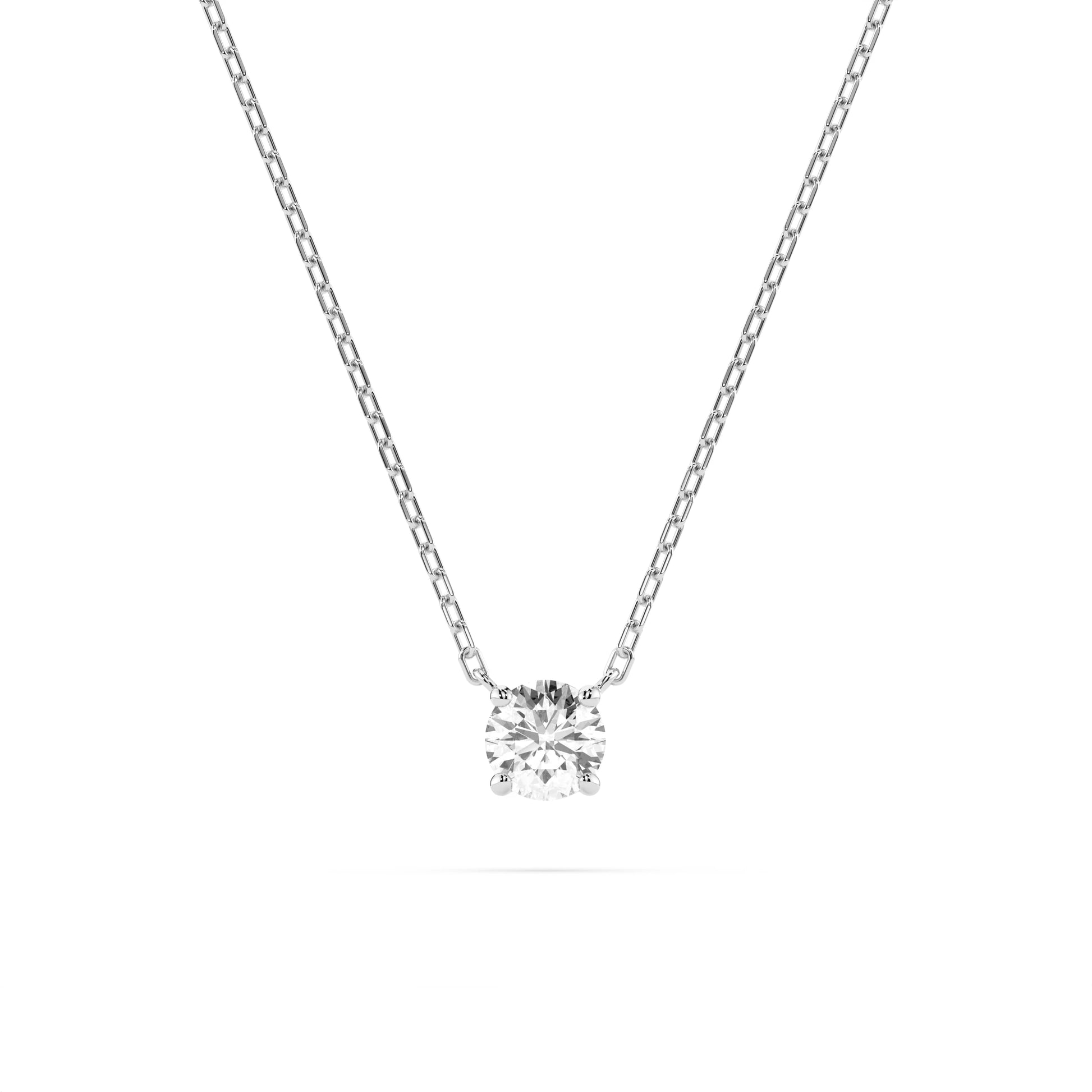 Solitaire Necklace (Round), 0.2 ct — 104-10040(3.7)
