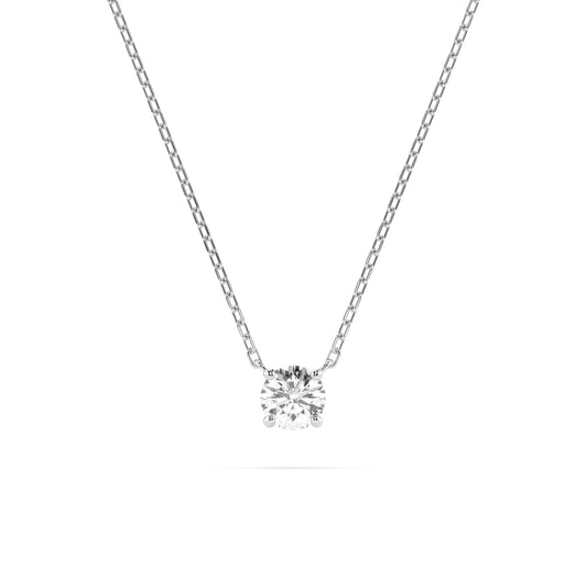 Solitaire Necklace (Round), 0.2 ct — 104-10040(3.7)
