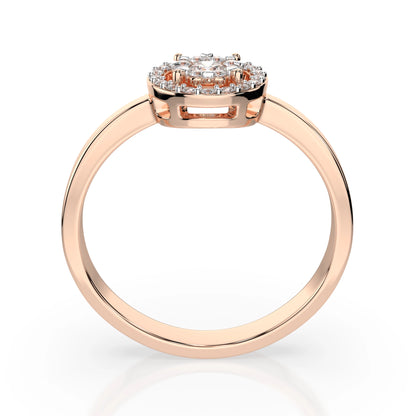 Illusion Ring (Round), 0.03 ct — 101-10018/1(2.0)