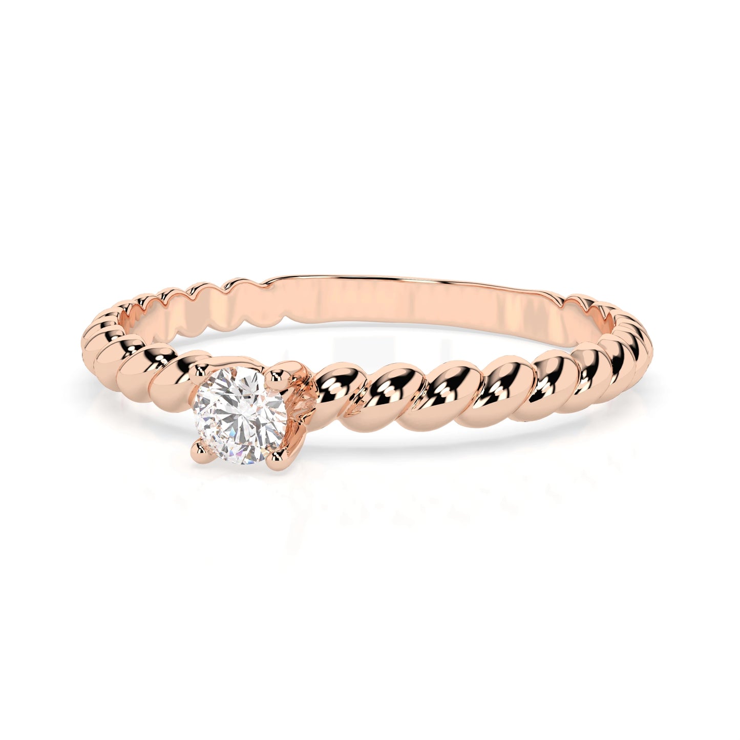 Solitaire Ring (Round), 0.06 ct — 101-10038(2.5)